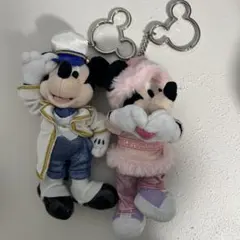 ディズニーストア　ミッキー　ミニー キーチェーン