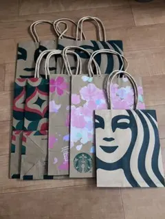 Starbucks ショッパー　紙袋 7枚+S1枚