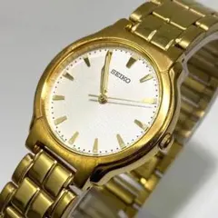 新品電池】SEIKO メンズ腕時計 クォーツ ゴールド デイト 461 - メルカリ