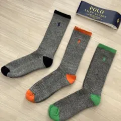 ラスト2点！新品未使用♡ラルフローレン　メンズソックス　3色セット