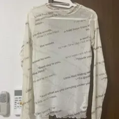 JEANASIS テキストプリント 長袖Tシャツ Fサイズのサムネイル