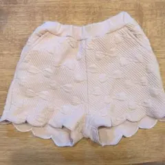petit main ピンク リボン模様 ショートパンツ 90