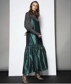 《最終セール》MAISON SPECIAL グリーンキャミワンピ