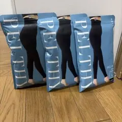 【新品未使用】PELTHY RESET LEGGINGS Lブラック　3足セット