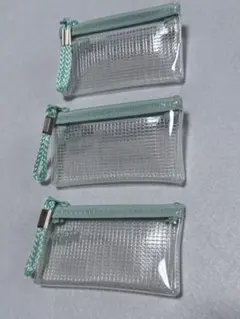 ケプト　クリアケース 3個セット　グレイッシュグリーン