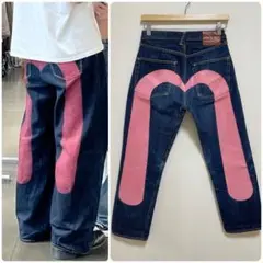 EVISU No.1 2000 W33×35 ピンク大黒　ビックカモメ 楽天市場】エヴィスジーンズ No3 2000 ピンク 大黒カモメマーク