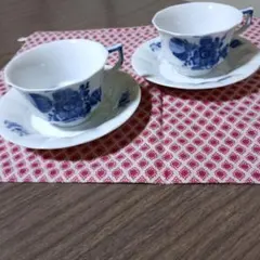 ロイヤルコペンハーゲンのティーカップ＆ソーサー 2個セット