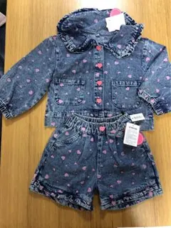 女の子　デニム　セットアップ　デニム上下　サイズ110 新品