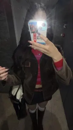 y2k グランジ　ブラウンジャケット　テーラード