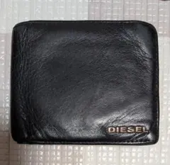 DIESEL 二つ折り財布 黒のサムネイル