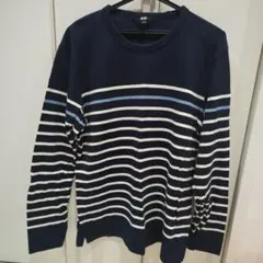 ネイビー ボーダー 長袖