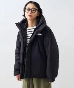 sale35999⇊【S】新品 ファーストダウン パネルジャケット ブラック