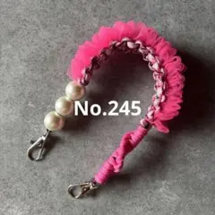 パラコード　ハンドストラップ　スマホストラップ　ハンドメイド　No.245
