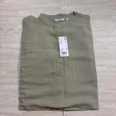 UNIQLO リネンブレンドスタンドカラーチュニック (長袖) 3XL