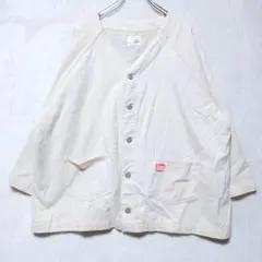 ジャバ ノーカラー ジャケット ポケット付 （M）オーバーサイズ