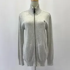 【美品】バーバリーブラックレーベル ニットジャケット 2 グレー ホース刺繍