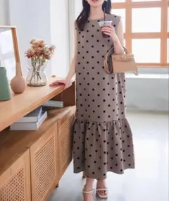 美品　KOBE LETTUCE 水玉ワンピース