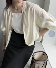 CAPRICIEUX LEMAGE シアーブロッキングブルゾン