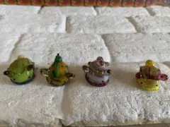 ガラスのウミウシ4匹セット　B