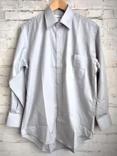 新品 Yシャツ メンズ 長袖 グレー M