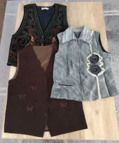 シニア　ベスト　レディース　お洒落　 3点セット　まとめ売り