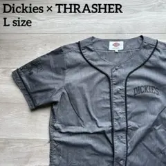 Dickies THRASHER ベースボールシャツ ワークシャツ L コラボ