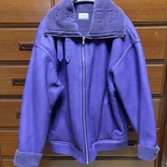 WHO'S WHO gallery 紫 ボアジャケット