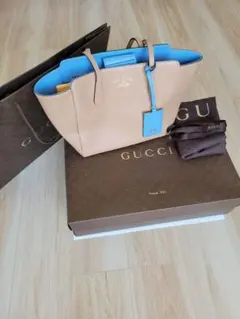 GUCCI グッチ スウィング トートバッグ レザー ベージュ美品のサムネイル