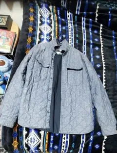 100%綿丫シャツジャケットチェック柄 サイズL 160位 - メルカリ