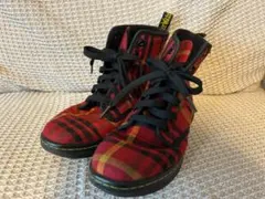 ドクターマーチン Dr. Martens チェック柄 キャンバス ブーツのサムネイル