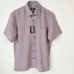 【新品】アラミス 総柄 半袖シャツ パープルSのサムネイル