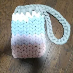 マンドゥバッグ　カラフル編み込みハンドバッグ