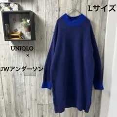 ユニクロとJWアンダーソンのコラボによるカラーミックスハイネックニットワンピL