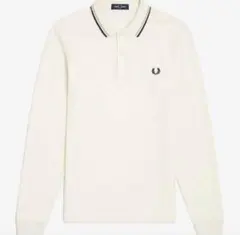 Fred Perry 長袖ポロシャツ アイボリー