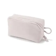 無印良品リンクルナイロン　大きく開くポーチ ピンク　Ｓ　約１１×６×３．５ｃｍ