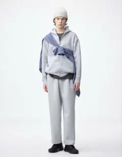 ［新品未使用]GU パフスウェットキャロットパンツ 丈長め