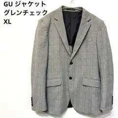 GU テーラードジャケット グレンチェック メンズL オーバーサイズ