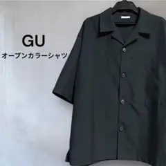 GU オープンカラーシャツ　メンズ　半袖シャツ