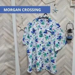 MORGAN CROSSING 花柄 シャツ 半袖 総柄 カラフルのサムネイル