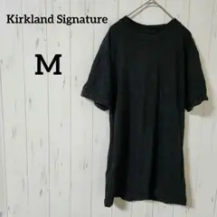 Kirkland Signature【M】コストコ 黒Tシャツ 100%コットン