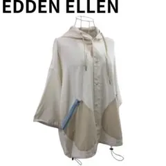 EDDEN ELLEN フード付きアイボリー シャツジャケット 軽量