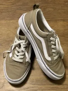 VANS オールドスクールスニーカー 22cmベージュ 通学運動靴女の子男の子