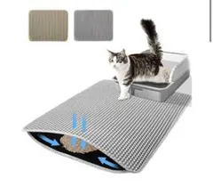 未使用品　猫砂取りマット 防水 二重層EVA 90x60cmのサムネイル