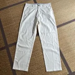 ホワイト ストレートレッグパンツ