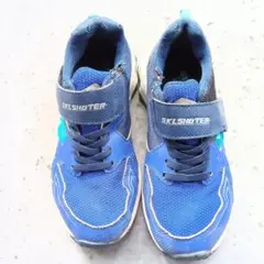 SKLSHOOTER 青 スニーカー マジックテープ付き 19.5
