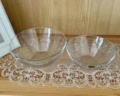 arcoroc アルコロック フランス ガラスボウル 2個セット