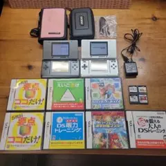 【稼働品】初代NINTENDO DS2台 ソフト 純正充電器 おまけ多数