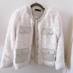 Dazy ホワイト ファーコート Mサイズ