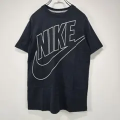 NIKE　ナイキ　半袖　Tシャツ　L　ビッグロゴ　ブラック　リユース　古着コーデのサムネイル