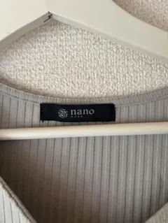nano base リブカットソー 半袖 グレー サイズ36のサムネイル